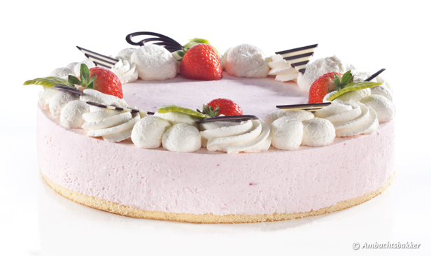 Kwarktaart Aardbei